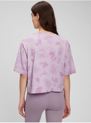 Fialové dámské tričko easy batika logo GAP
