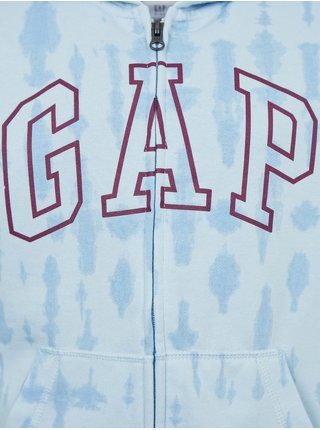 Modrá klučičí mikina logo GAP a kapuce