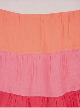 Růžové holčičí šaty volánkové šaty GAP