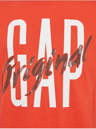 Oranžové chlapčenské tričko GAP Original