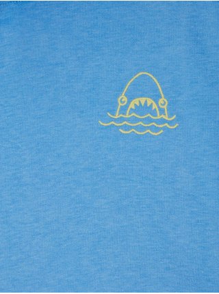 Modré chlapčenské tričko mikinové GAP shark