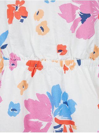 Farebné dievčenské šaty kvetované GAP