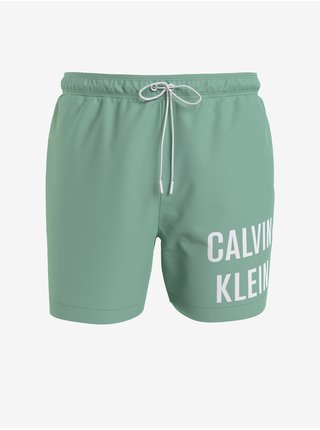 Plavky pre mužov Calvin Klein - svetlozelená