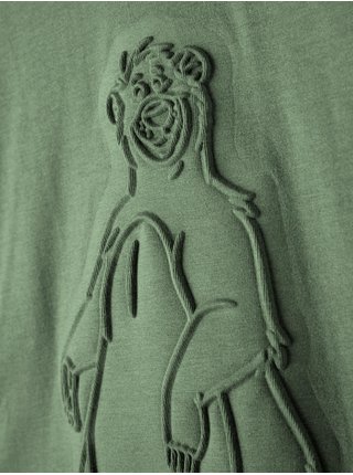 Zelené detské tričko s dlhým rukávom name it Baloo