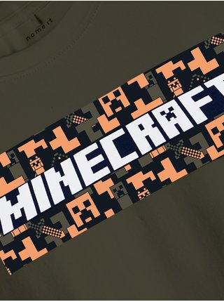 Khaki klučičí tričko name it Minecraft