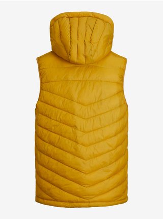 Prošívaná vesta s kapucí ve zlaté barvě Jack & Jones Hero