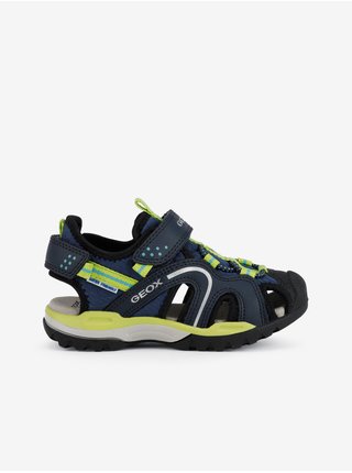 Zeleno-modré chlapčenské sandále Geox Borealis
