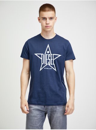 Tmavě modré pánské tričko Diesel Diego