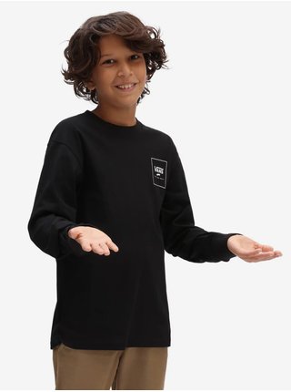 Černé klučičí tričko s dlouhým rukávem VANS