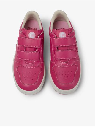 Tmavě růžové holčičí kožené tenisky Camper