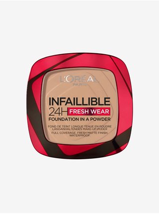 Pudrový dlouhotrvající krycí make up se zmatňujícím efektem L´Oréal Paris Infaillible Fresh Wear 24H Vanilla (9 g)