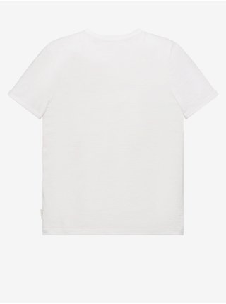 Biele chlapčenské tričko s pruhom Tom Tailor
