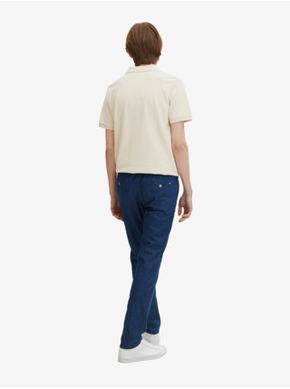 Tmavě modré pánské chino kalhoty Tom Tailor