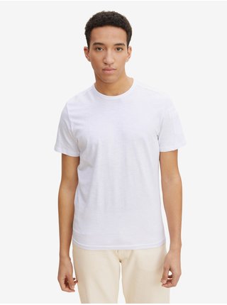 Biele pánske basic tričko s vrecúškom Tom Tailor