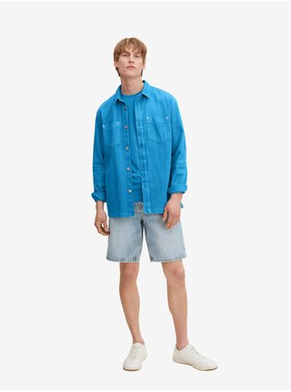 Modré pánské basic tričko Tom Tailor