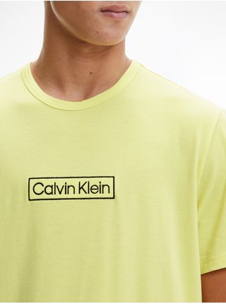 Žluté pánské tričko na spaní Calvin Klein Underwear 