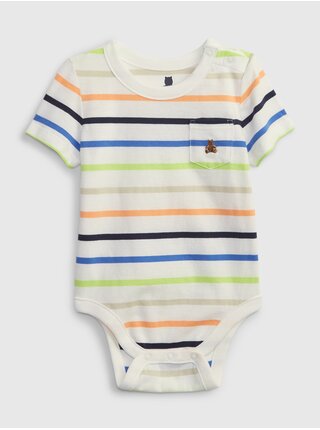 Barevné baby pruhované body organic GAP Brannan