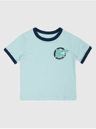 Modré chlapčenské tričko so žralokom GAP