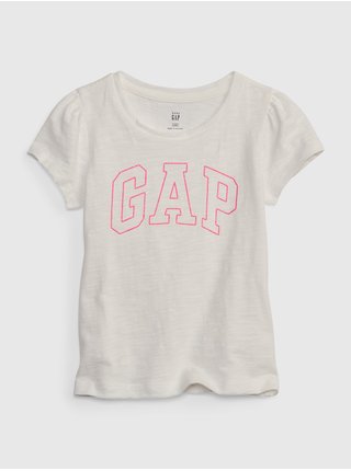 Bílé holčičí tričko s logem GAP GAP