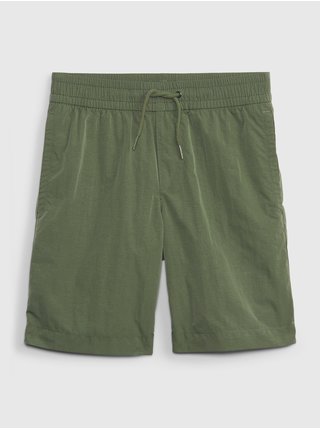 Zelené chlapčenské šortky s pružným pásom GAP