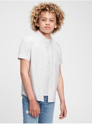 Biela chlapčenská košeľa oxford GAP