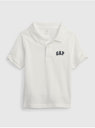 Bílé klučičí polo tričko piké GAP