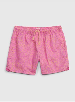 Ružové dievčenské šortky bavlnené GAP