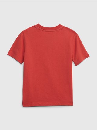 Červené klučičí tričko henley GAP