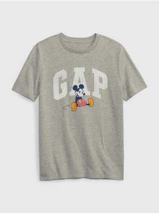 Šedé chlapčenské tričko organic GAP Mickey GAP