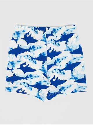 Modré chlapčenské šortky so žralokmi GAP