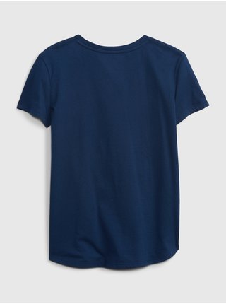 Tmavě modré holčičí tričko organic jednorožec GAP