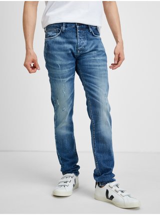 Modré pánské straight fit džíny Pepe Jeans Stanley
