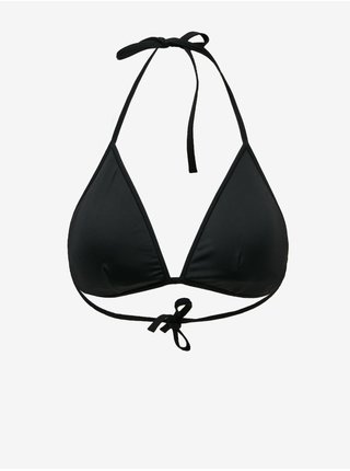 Čierny dámsky vzorovaný vrchný diel plaviek Calvin Klein Underwear