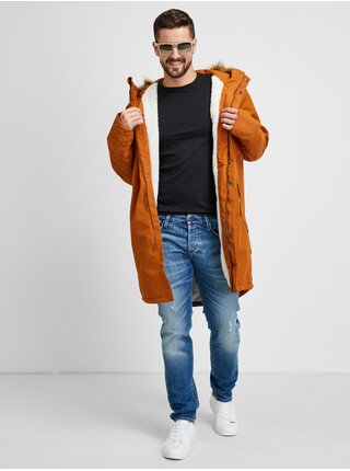 Hnědá pánská zimní parka Meatfly