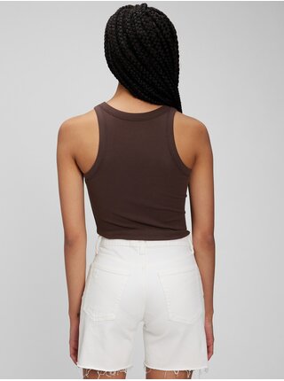 Hnědé dámské tílko halter top GAP