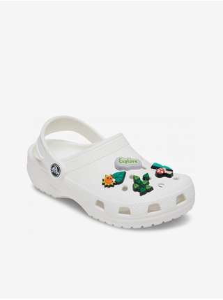 Sada piatich ozdôb na topánky v zelenej farbe Crocs