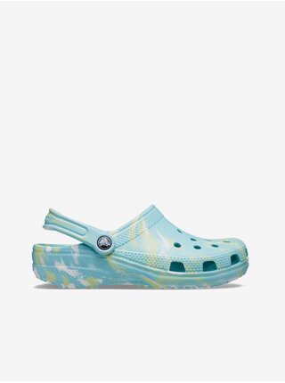 Tyrkysové vzorované papuče Crocs