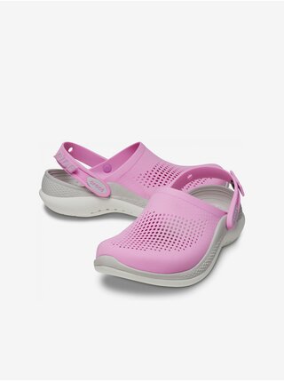 Růžové dámské pantofle Crocs