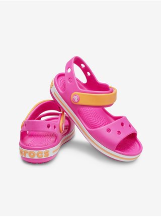 Ružové dievčenské sandále Crocs