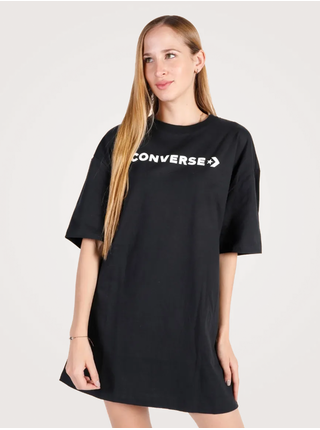 Tričká s krátkym rukávom pre ženy Converse - čierna