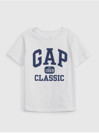 Biele chlapčenské tričko organic 1969 Classic GAP