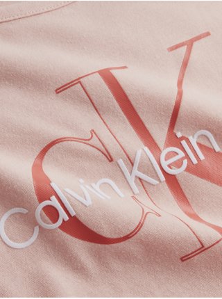 Světle růžové dámské tričko Calvin Klein Jeans