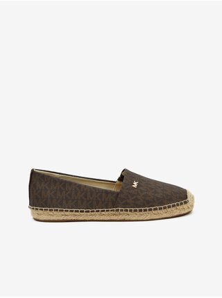Tmavě hnědé dámské vzorované espadrilky Michael Kors Kendrick