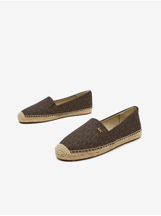 Tmavě hnědé dámské vzorované espadrilky Michael Kors Kendrick