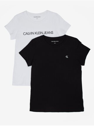 Tričká s krátkym rukávom pre ženy Calvin Klein - biela, čierna