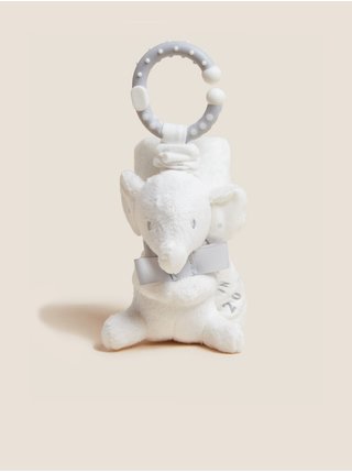 Plyšová hračka a dudlík s nápisem „Born in 2022“ Marks & Spencer bílá