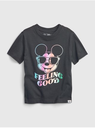 Čierne chlapčenské tričko GAP & Disney Mickey GAP