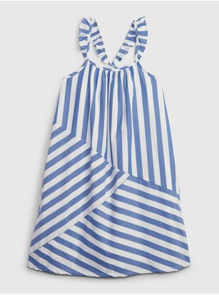 Modré holčičí šaty pruhované šaty GAP