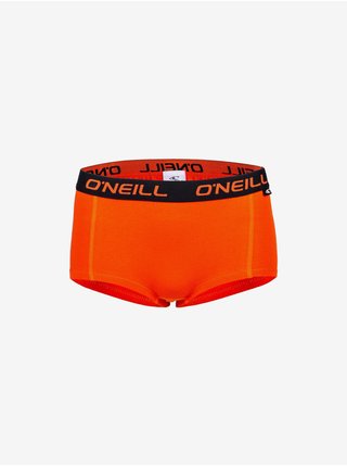 Sada dvou dámských kalhotek v oranžové a černé barvě O'Neill SHORTY 2PACK