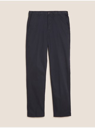 Super lehké chino kalhoty, normální střih Marks & Spencer námořnická modrá